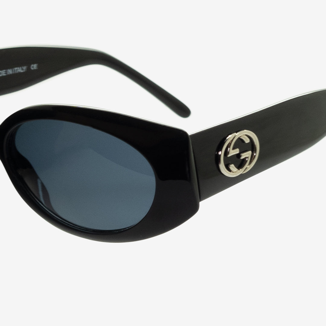 GUCCI GG Corner Sunglasses - Shiny Solid Ivory Mazzucchelli/Brown 54